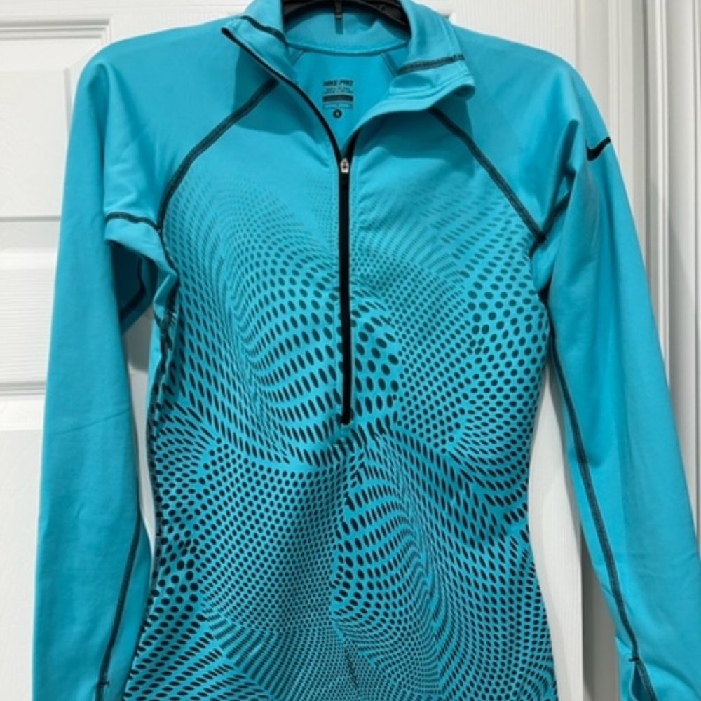 Women's blue zip-jacket